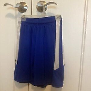 Youth size medium Champro royal blue and white basketball shorts